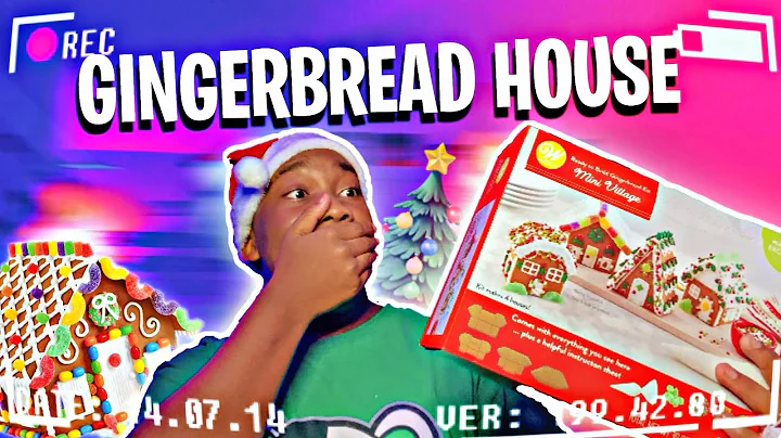 BUILDING GINGERBREAD HOUSES  🏠| + hot cocoa ☕️| Vlogmas day 7❄️