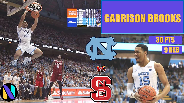 Garrison Brooks North Carolina Tar Heels 30 PTS 9 ...