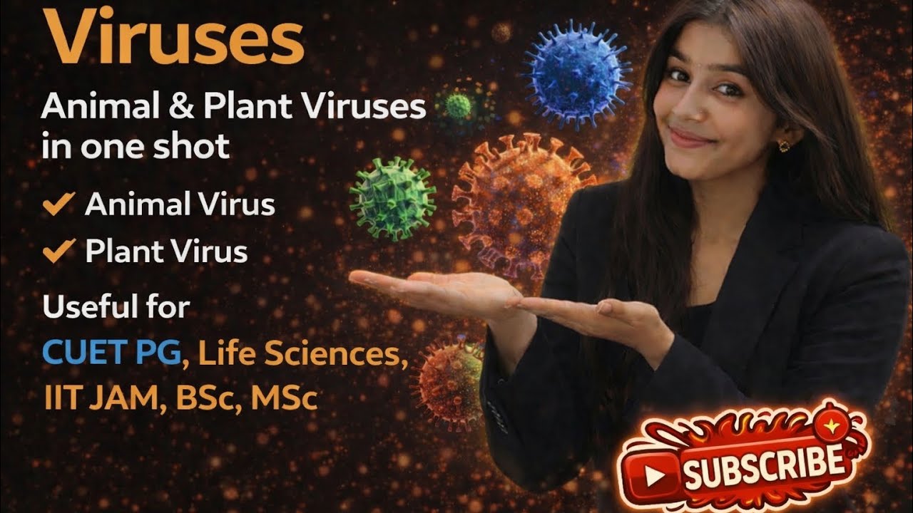 Viruses in One Shot | Animal Virus & Plant Virus | CUET PG Life Sciences | IIT JAM | BSc MSc