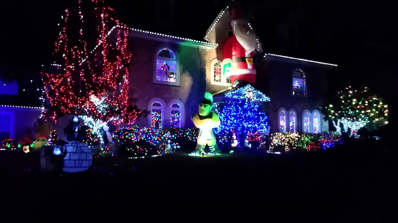 2015 Kingwood Christmas Lights Woodland Brook Drive at Riverglen