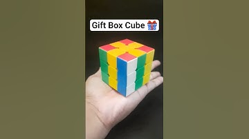 Rubik’s Cube Gift Box Trick 🔥#rubikscube #shortsfeed #shorts