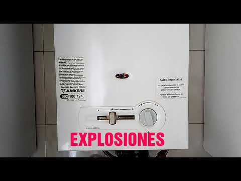 Mi calentador Junkers da explosiones , cuando abro el grifo de agua caliente
