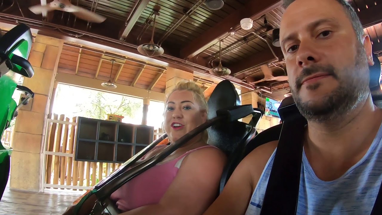Riding the Tigris at Busch gardens