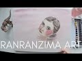 RanRanZima Art #23. Watercolor portrait.