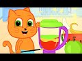 🔴 AO VIVO! Família de Gatos - Suco de Frutas Arco-íris | Desenho Infantil em Português Brasil