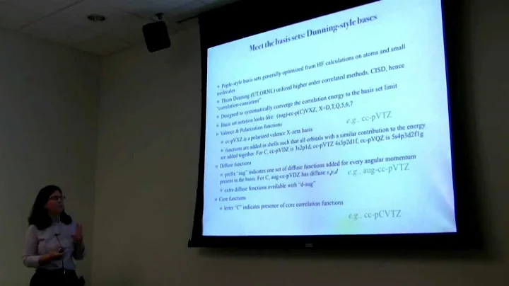 [Sherrill Group] Summer Lecture Series in Theoreti...