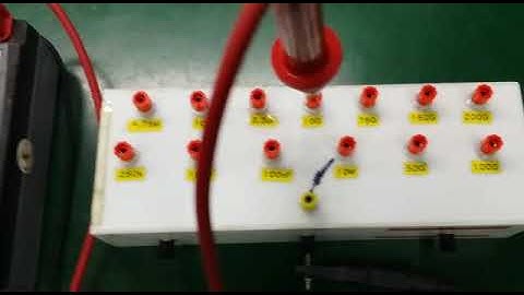 KEW 3123A HV Insulation Testers Repair and Calibration by Dynamics Circuit (S) Pte. Ltd.