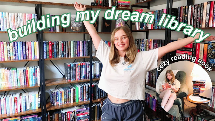 building my DREAM LIBRARY! 🌿📚 hundreds of books, cozy reading nook, home office tour