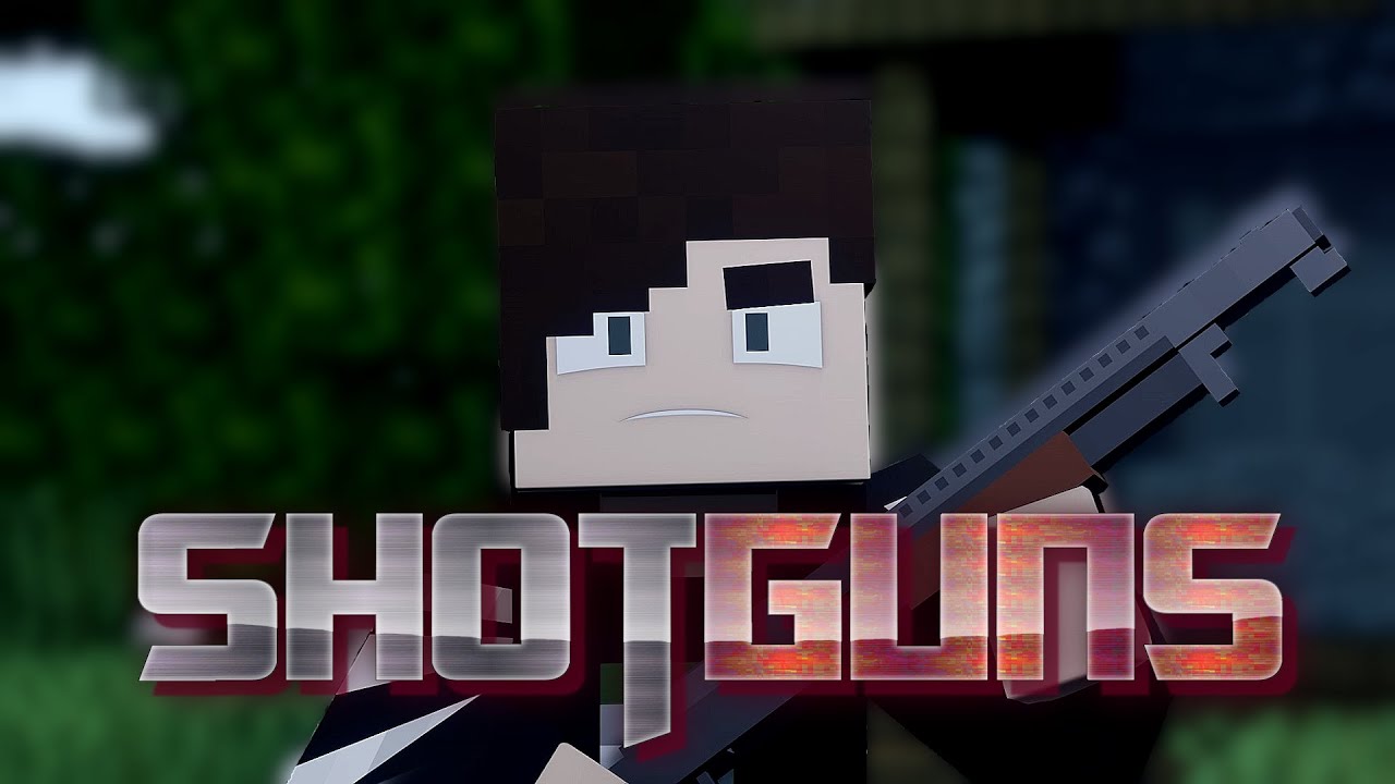 how they use shotguns in movies(Minecraft Animation)