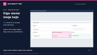 Nova Beauty CRM | Müşteri Kaydı Nasıl Yapılır?