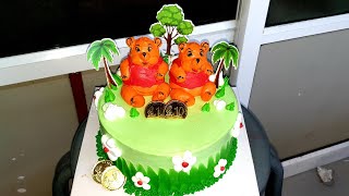 Panda Cake Decorating Cake/How to make birthday cake/