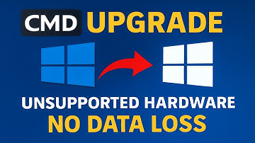 Upgrade Windows 10 to Windows 11 Using CMD (Unsupported PC) | No Data Loss