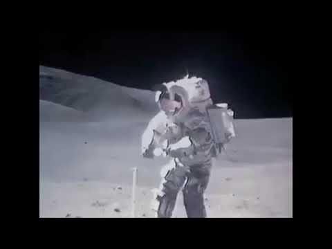 Astronauts sped up on the moon with techno music