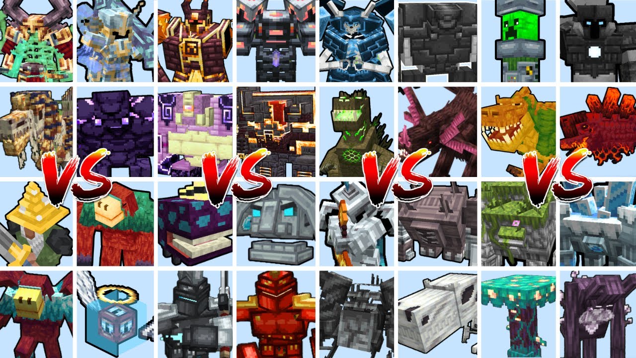 WHAT BOSS FROM EVERY MOD IS THE STRONGEST? MINECRAFT TOURNAMENT | Minecraft Mob Battle