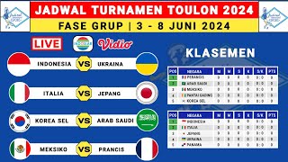 RESMI! Jadwal Turnamen Toulon 2024 - Indonesia vs Ukraina - Toulon Cup 2024 Live RCTI