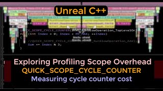 Is QUICK_SCOPE_CYCLE_COUNTER free The cost of measuring performance explored - UE C++ Tutorial