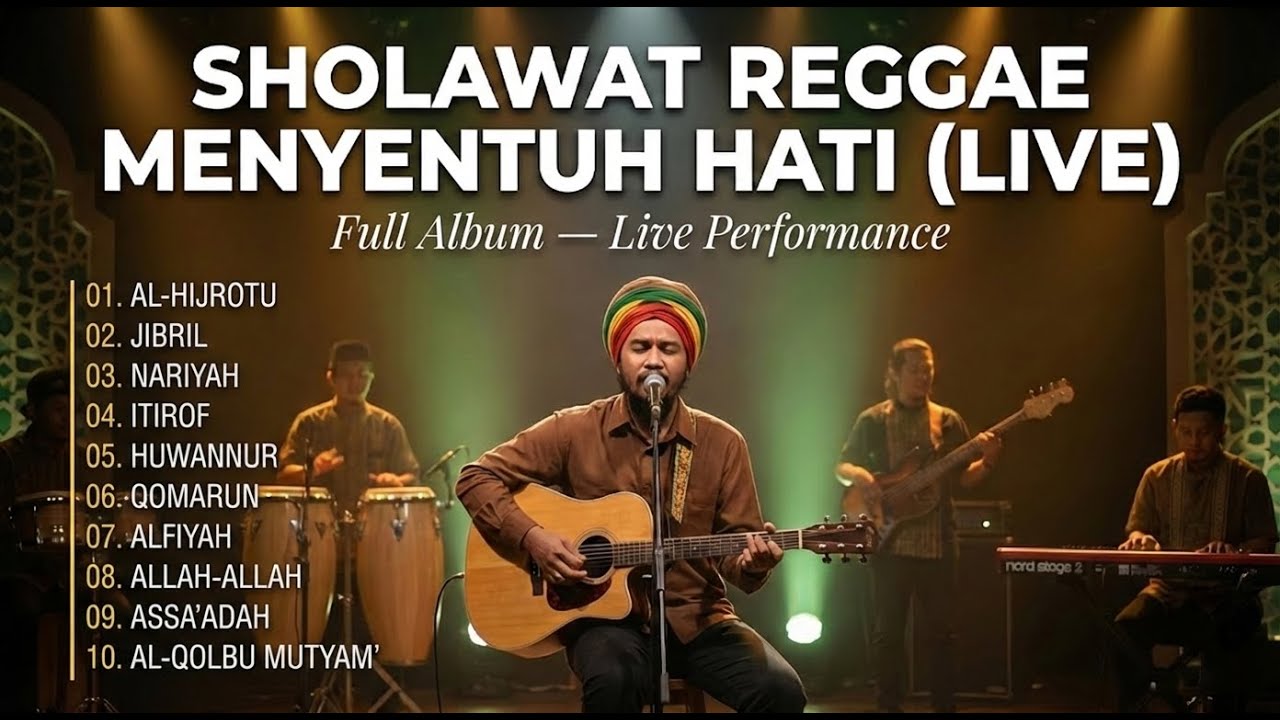 SHOLAWAT REGGAE PALING MENYENTUH HATI (LIVE) — Jibril, Nariyah, Itirof | Rasta Sholawat