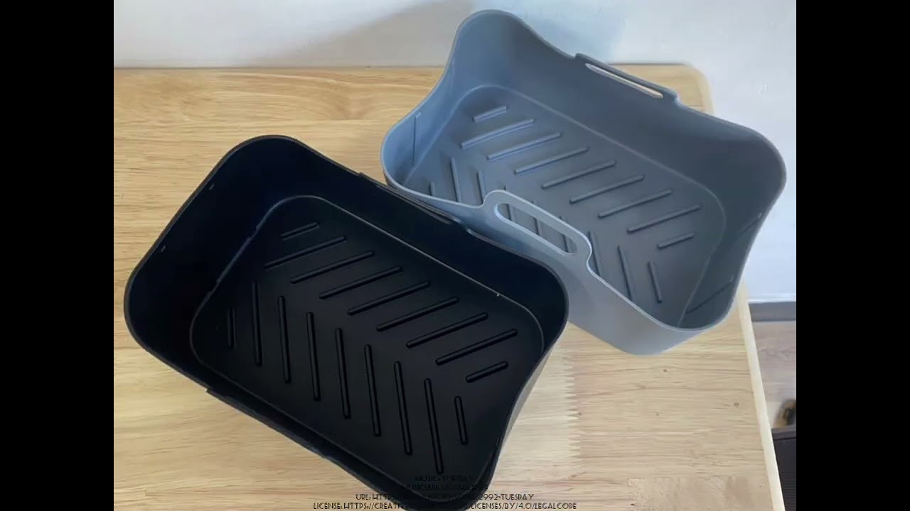 thumbnail image 2 of Giants R Us 6-Pack Air Fryer Silicone Liners For 8QT & 10QT NINJA Dual – With Mitts & Tongs 2 of 5