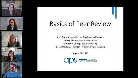 The Basics of Peer Review