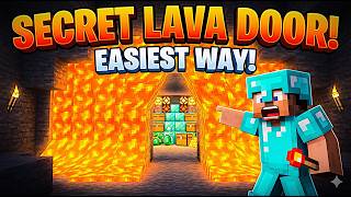 Minecraft Lava Door Tutorial 🔥 | Secret Redstone Door Build (Easy Guide)