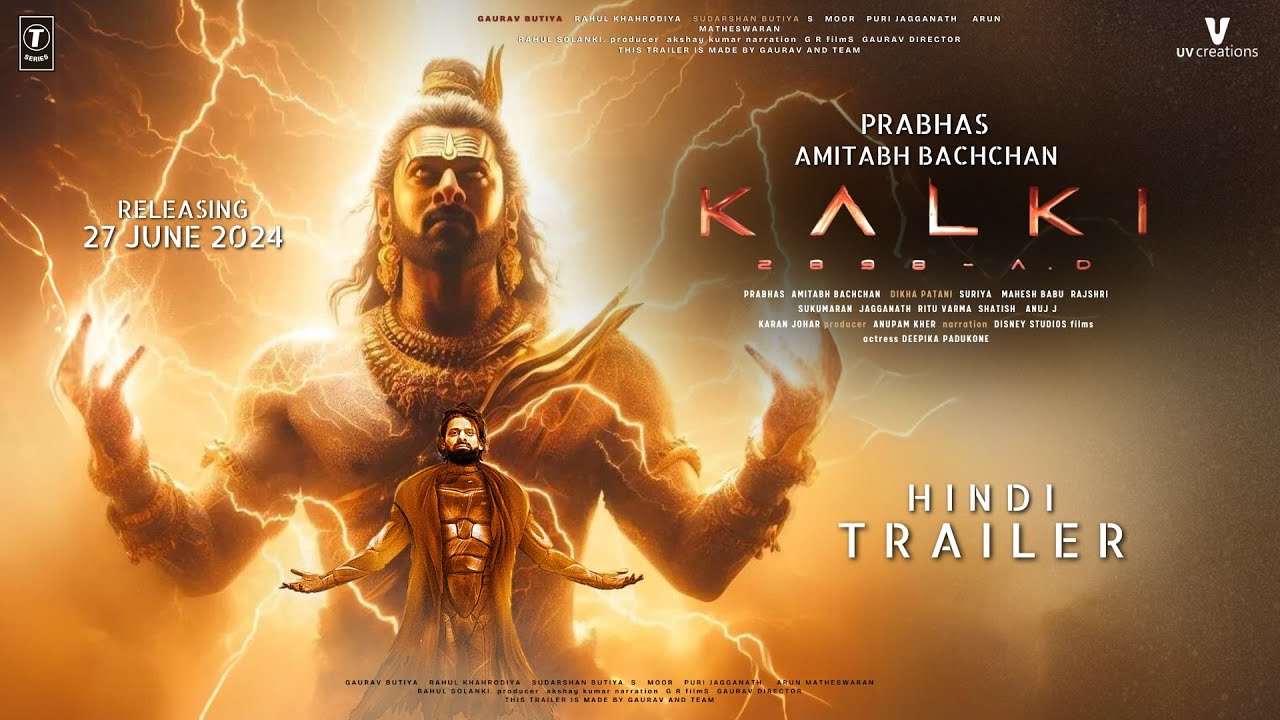 Kalki 2898 AD - Trailer | HINDI | Prabhas | Amitabh | Prabhas | Kamal Haasan | Deepika | Nag Ashwin