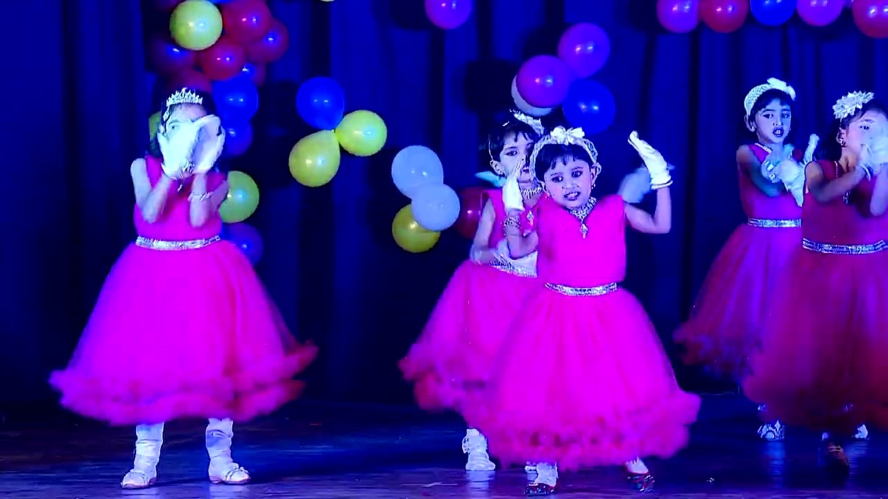 Annual Day Celebration 2025-26 Performance By L.K.G Students Girls 