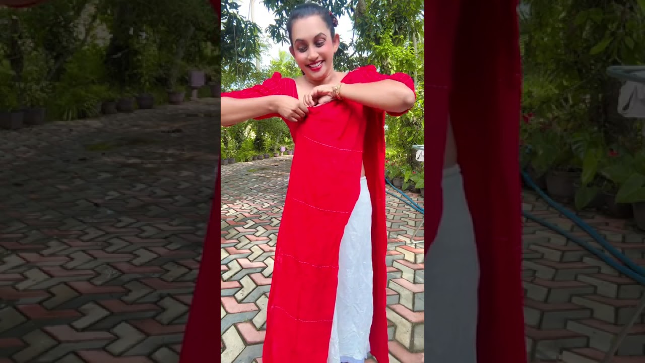 ඔසරියක් නිවරැදිව අදින ආකාරය😜