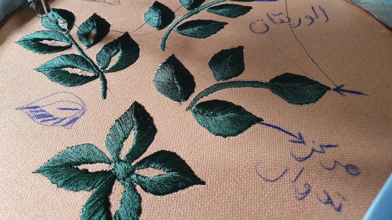 درس اليوم طريقة الوريقات 🌹🌹🌹تعليم طرز الرباطي مع ام عتمان زيدات