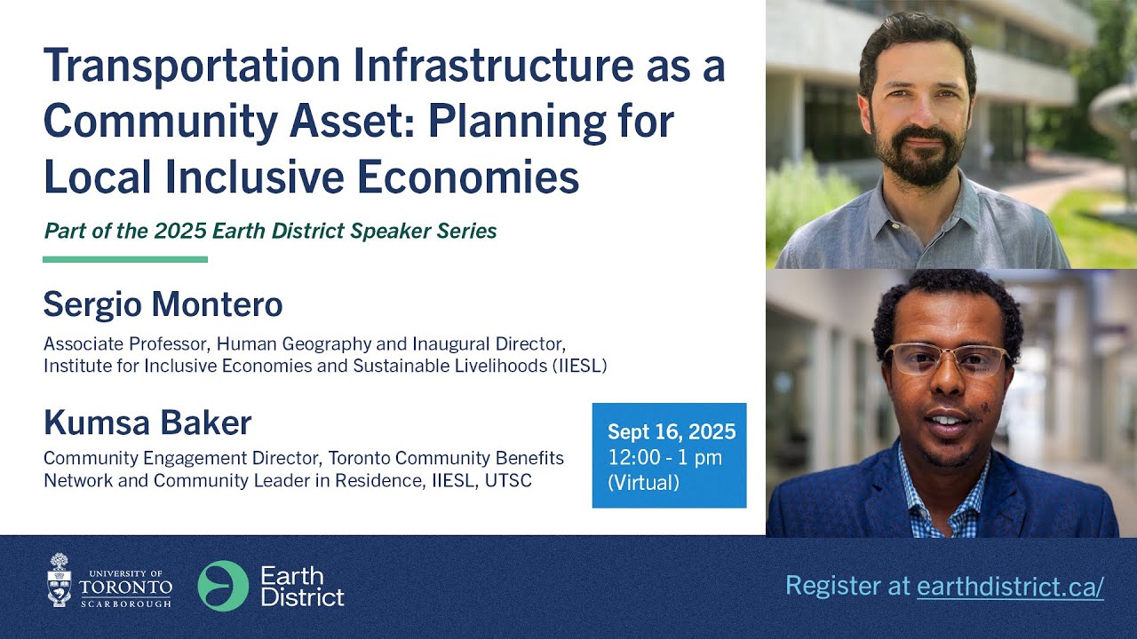 Transportation Infrastructure as a Community Asset Planning for Local Inclusive Economies