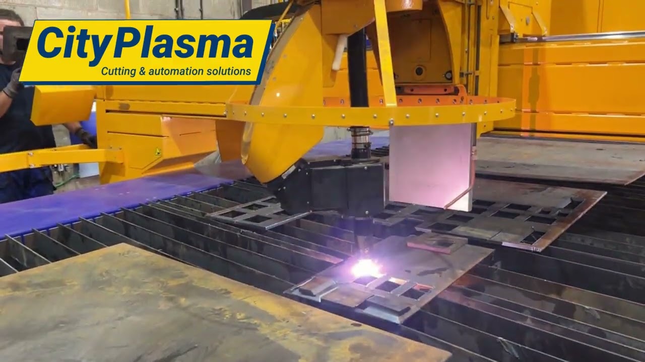 MG Plasma Cutter rotary bevel cutting demonstration