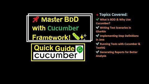 Important Interview Question for BDD Cucumber Framework #sdet #interview #java #qa  @SDET-tech