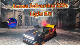 Arrma Infraction 223s Light Kit Installment video With Louie's Fix It