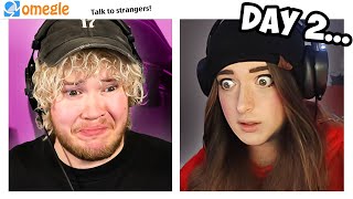 Fake Girl on Omegle but I Can't Skip Anyone... (Ft. Joshy)