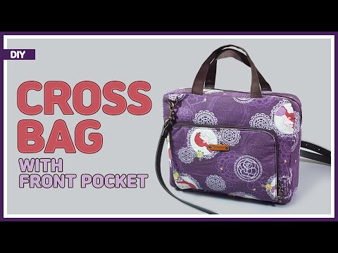 DIY/ CROSS BAG WITH FRONT POCKET/ TOTE BAG/ 앞 포켓이 있는 크로스백 만들기/ 토트백 겸용/ sewing/ tutorial [텐더스마일]