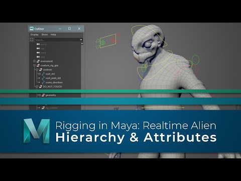 #RiggingInMaya | Part 08 | Hierarchy & Attributes