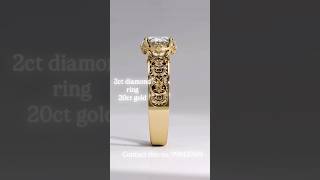 The very shining ring of 2ct diamond 💍our rose gold of 20ct the very new look on booking this no.#