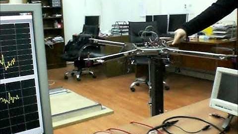 Ground Fixed Quadrotor Flight Control Test Bench for UAVs w/ Variable DOF