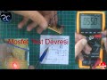 Mosfet sağlamlık test devresi (Simple mosfet tester circuit), Mosfet sağlamlık kontrolü yapma