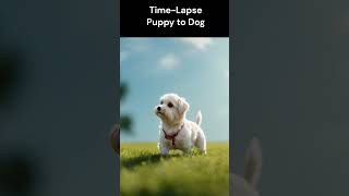 Heartwarming Time Lapse: Witness the Magical Transformation of a Puppy #dog #maltese