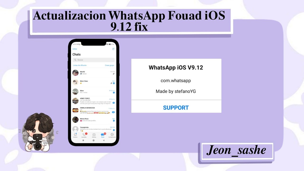 𝐀𝐜𝐭𝐮𝐚𝐥𝐢𝐳𝐚𝐜𝐢𝐨𝐧 𝐖𝐡𝐚𝐭𝐬𝐀𝐩𝐩 𝐅𝐨𝐮𝐚𝐝 𝐢𝐎𝐒 𝟗.𝟏𝟐 𝐟𝐢𝐱 (𝒖𝒍𝒕𝒊𝒎𝒂 𝒗𝒆𝒓𝒔𝒊𝒐𝒏 2022)