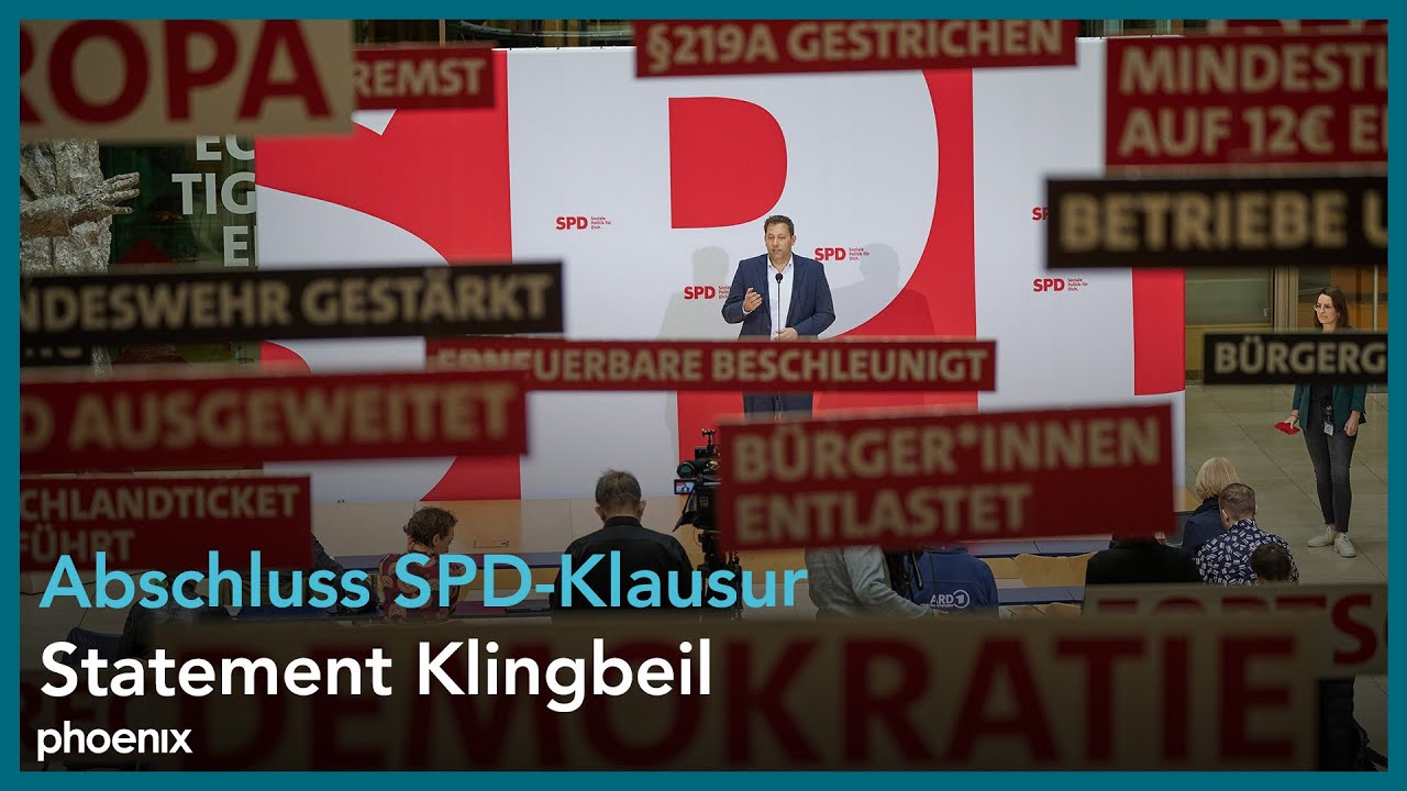 Klausurtagung SPD-Parteivorstand: Statement von Lars Klingbeil