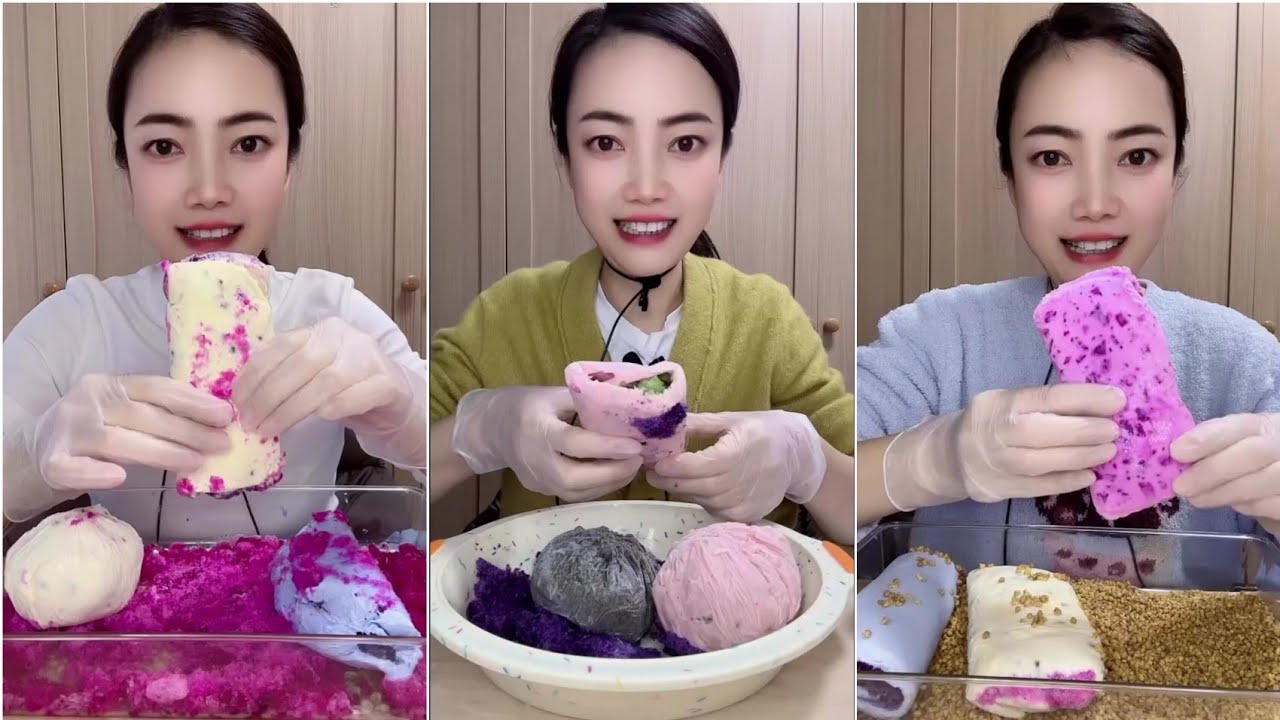 SUPER CRUNCHY AND STICKY ICE EATING | ASMR ICE EATING | ICE ASMR EXPLORER.