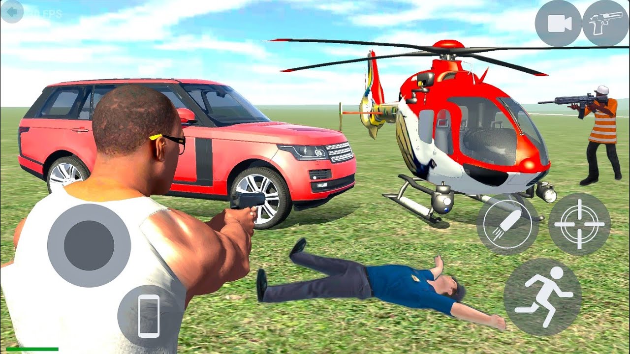 Huge Open City Helicopter Cars and Indian Motorbikes Drive Simulator - Android IOS Gameplay.