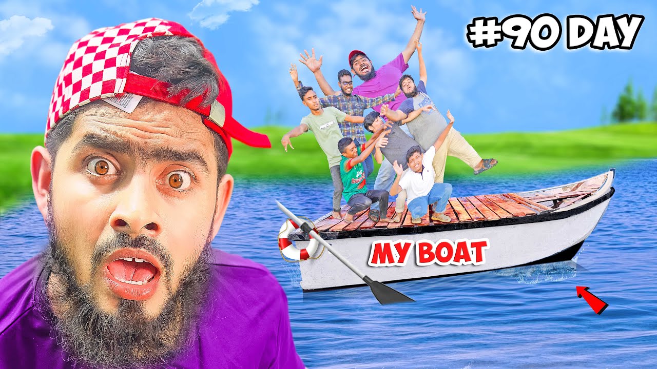 ২০ হাজার টাকার নৌকা || Will Big Cardboard Boat Swim || 90day || Akib Bhai