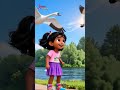 Kleiner Schwan - Little Swan Song | German Nursery Rhymes for Children's | Galatta Kids | Shorts