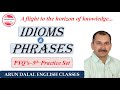 IDIOMS & PHRASES PYQ'S FOR SSC-CGL, NDA, CDS, MTS, CHSL, CUET, REET, CET, STENO, CLERK& OTHER EXAMS