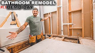 Bathroom Remodel Pt.1 Demo Day