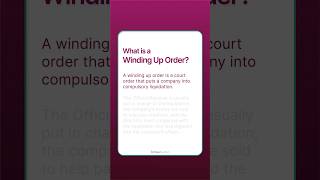 What is a Winding Up Order?