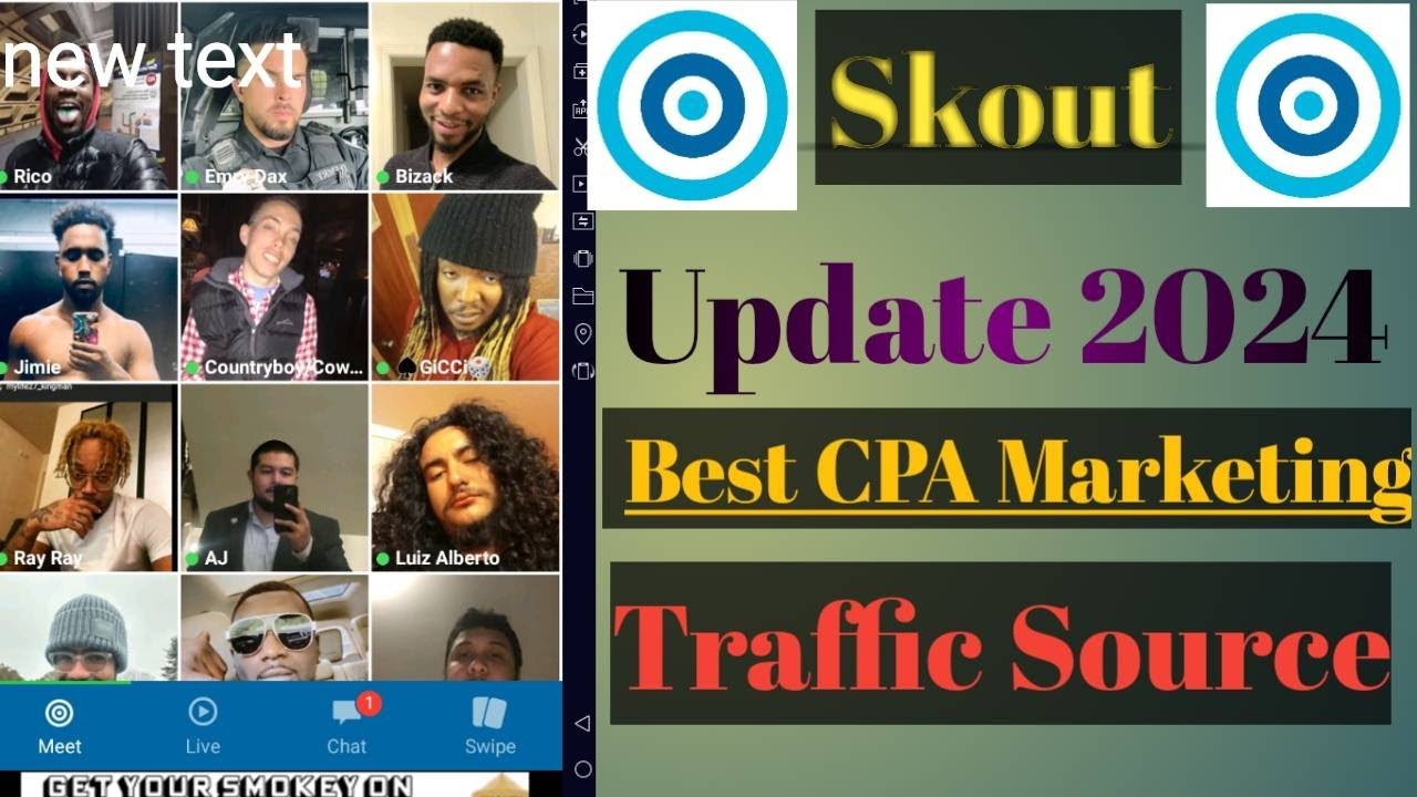 Skout Update 2024 | Free Cpa marketing Traffic source | CashApp traffic | Google Voice traffic