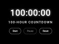 100 Hour Timer Live (Part 4) | Study With Me | No Music | Silent Countdown Timer | Focus Timer